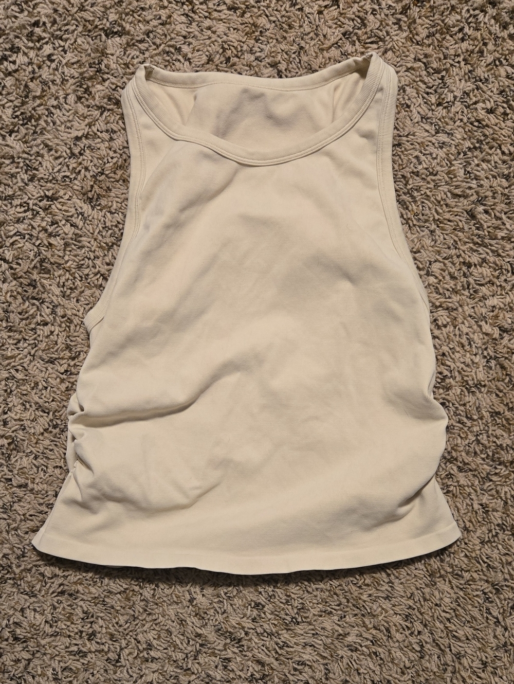 Women’s Sleeveless Crew Tank Top - Cream